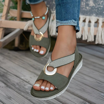 Narvelle sandal footbed detail
