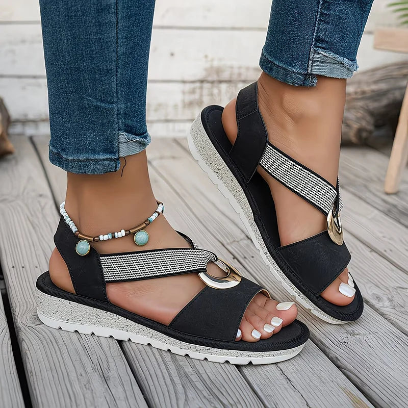 Narvelle sandal side view lifestyle