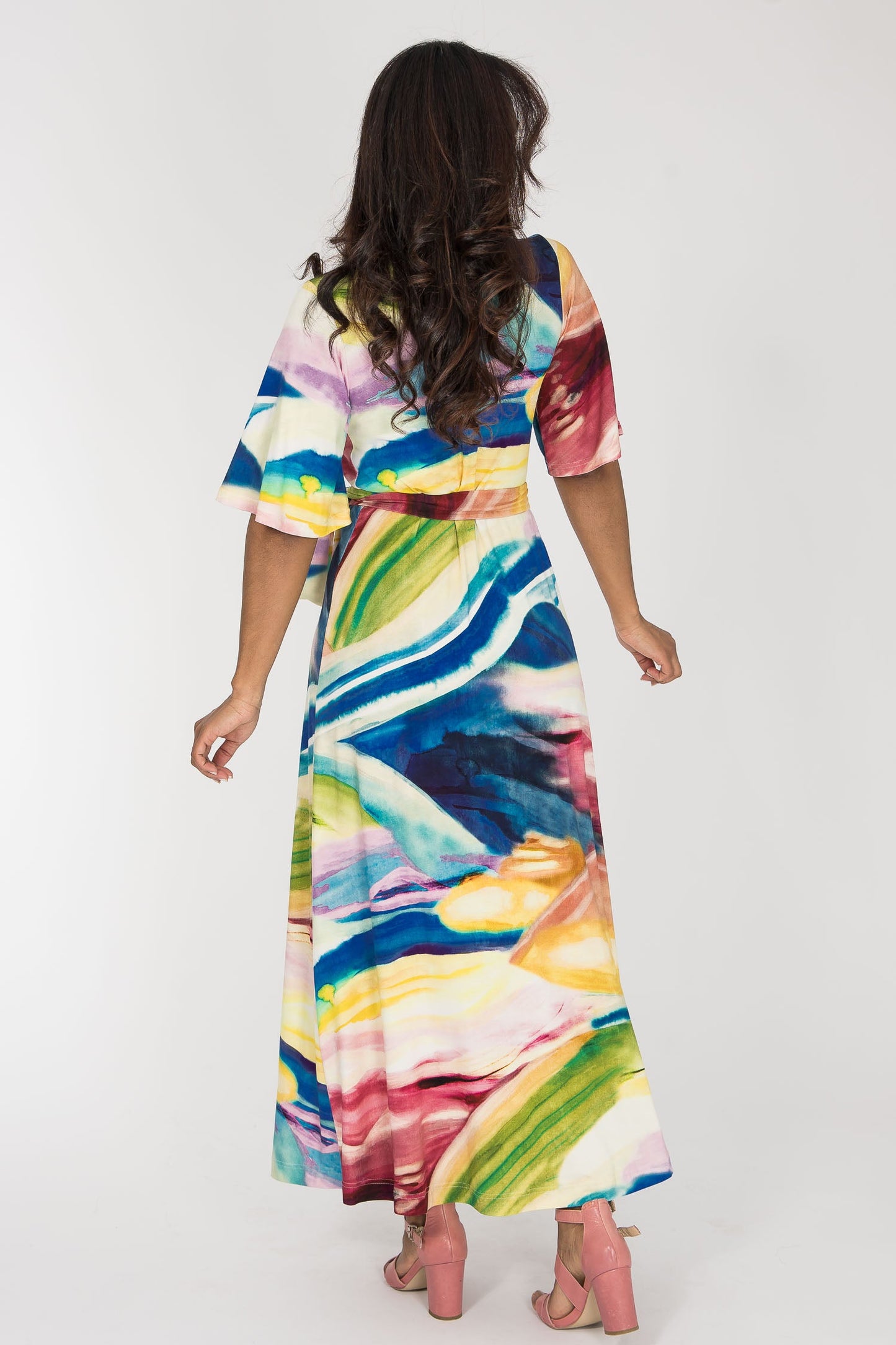 Beleria — wrap maxi dress view 5