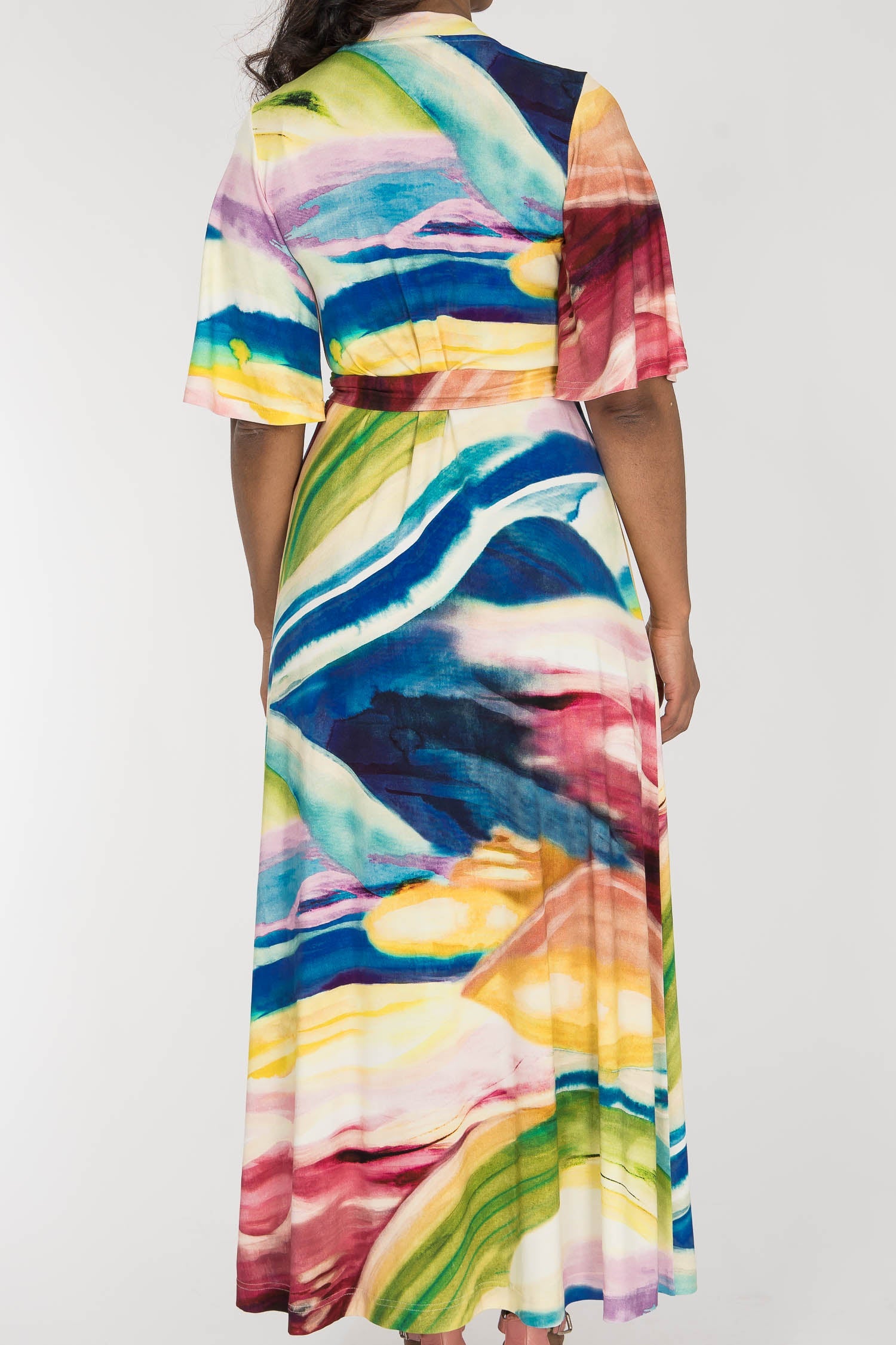 Beleria — wrap maxi dress view 10