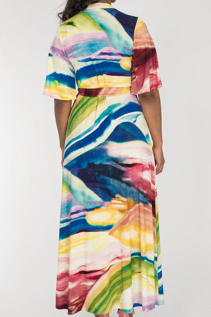 Beleria — wrap maxi dress view 10