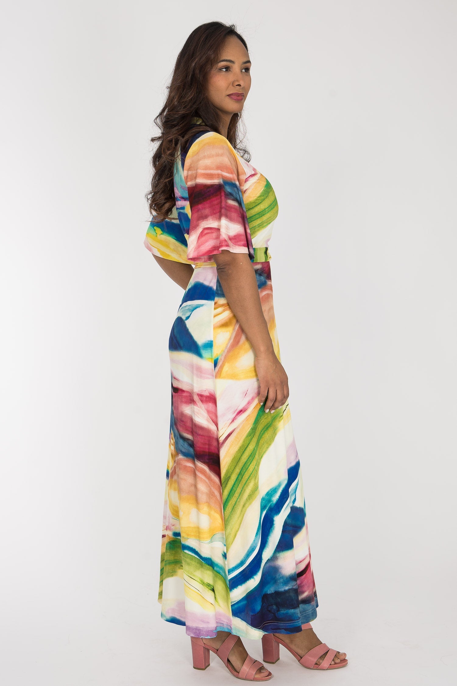 Beleria — wrap maxi dress view 2