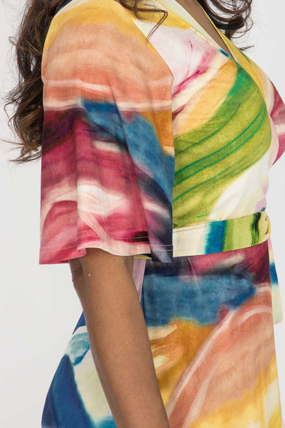 Beleria — wrap maxi dress view 6
