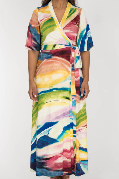 Beleria — wrap maxi dress view 8