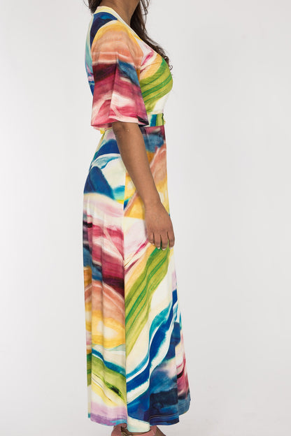 Beleria — wrap maxi dress view 9