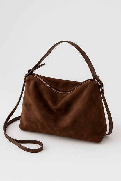 Chalinda | Women's Suede-Look Shoulder Bag — image 2