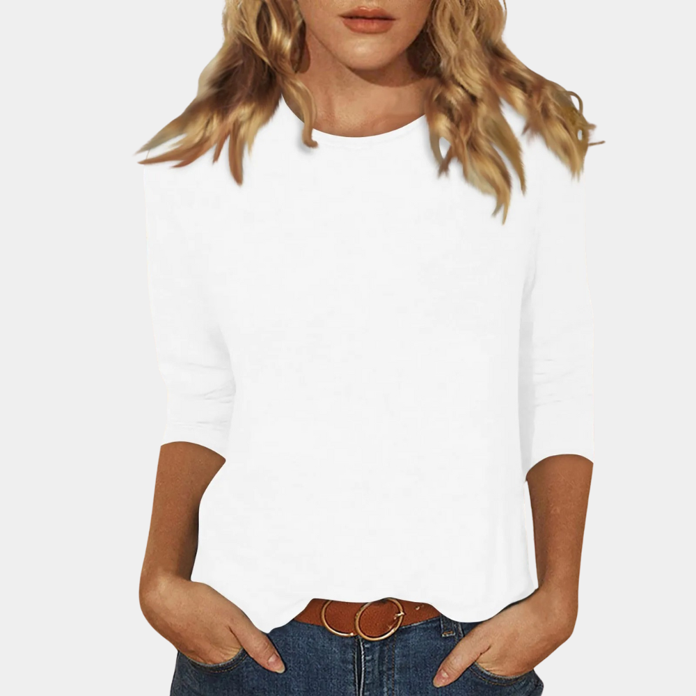 Women's Long Sleeve Blouse, Button-Up Shirt - view 2