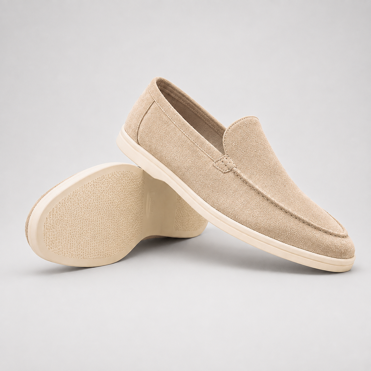 Men's Slip-On Suede-Look Loafers, Shoes - view 9