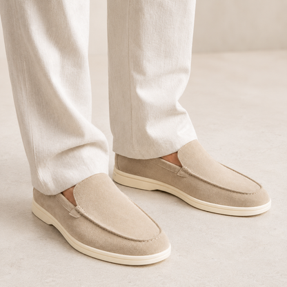 Men's Slip-On Suede-Look Loafers, Shoes - view 10