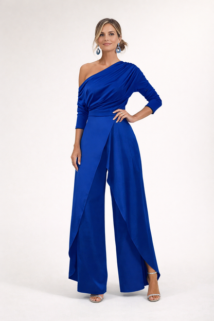Marvina Blue jumpsuits - front view