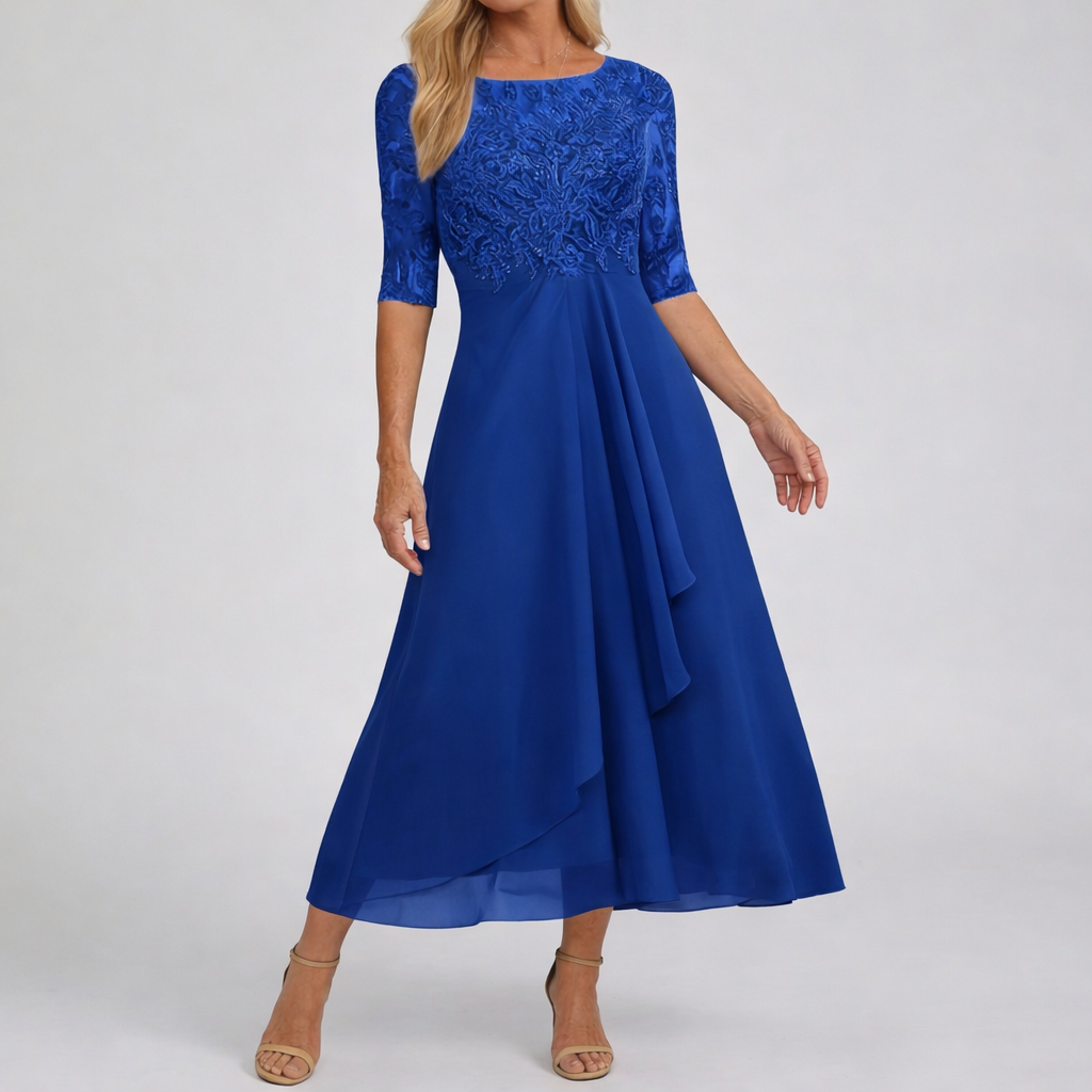 Zorienne — lace midi dress view 8