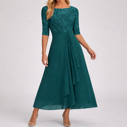 Zorienne — lace midi dress view 9