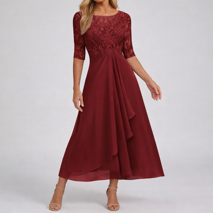 Zorienne — lace midi dress view 11