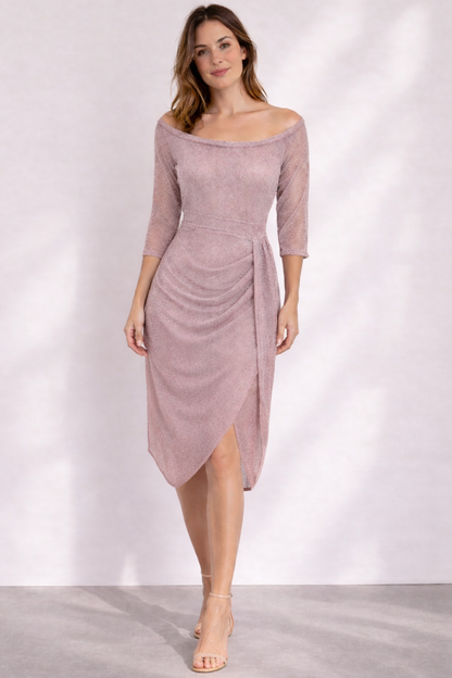 Ornella | Elegant Off-Shoulder Dress with Flowing Silhouette — additional view 7