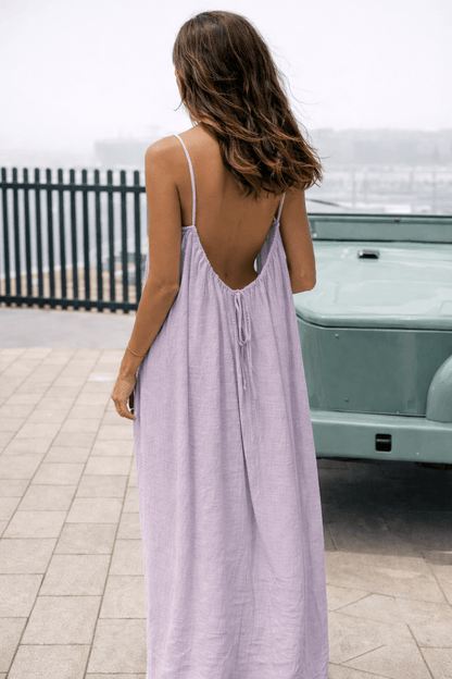 Lorvine Purple dresses - front view