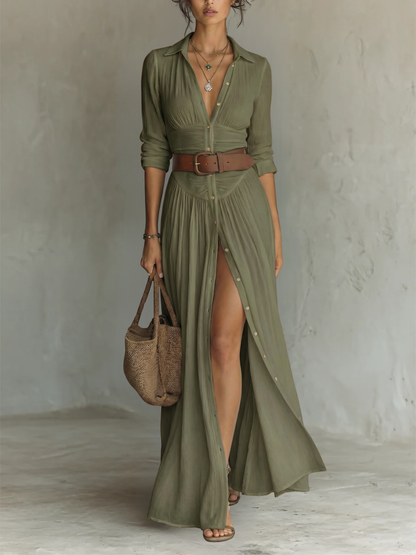 soranelle green dress - color variant