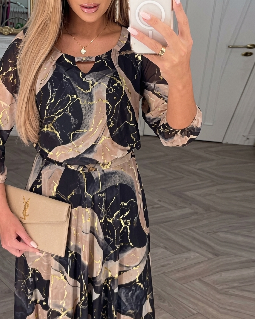 Quilara chiffon dress view