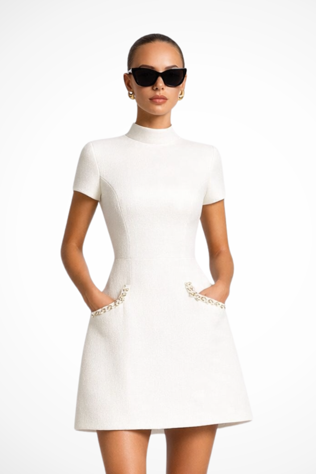 Laurenne — mini dress white