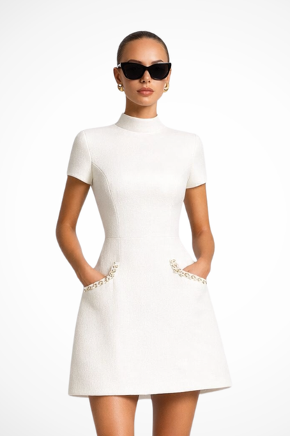 Laurenne — mini dress white