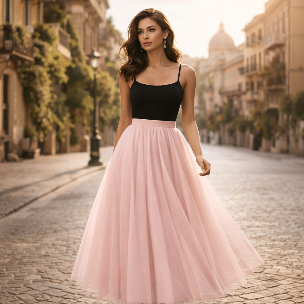 Lesley | Favolosa Gonna Lunga in Tulle