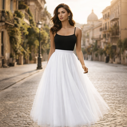 Lesley | Favolosa Gonna Lunga in Tulle