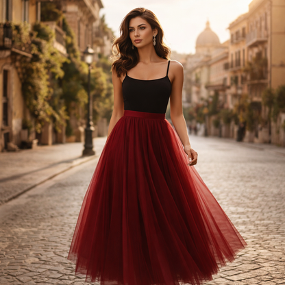 Lesley | Favolosa Gonna Lunga in Tulle