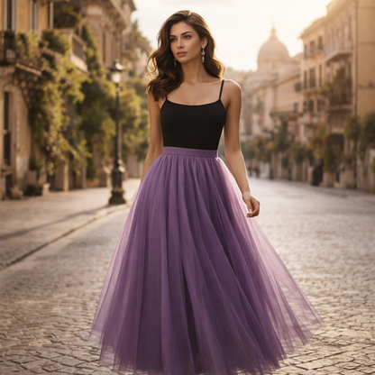 Lesley | Favolosa Gonna Lunga in Tulle