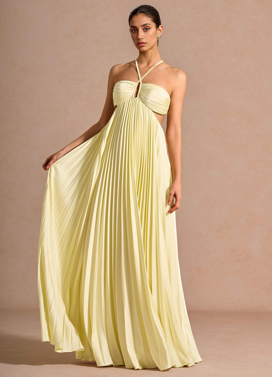 Maur | Elegant Halter Maxi Dress For Spring And Summer Occasions