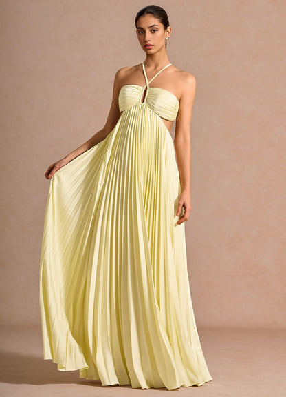 Maur | Elegant Halter Maxi Dress For Spring And Summer Occasions