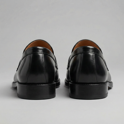 Men's Leather-Look Penny Loafers, Slip-On Shoes - view 4