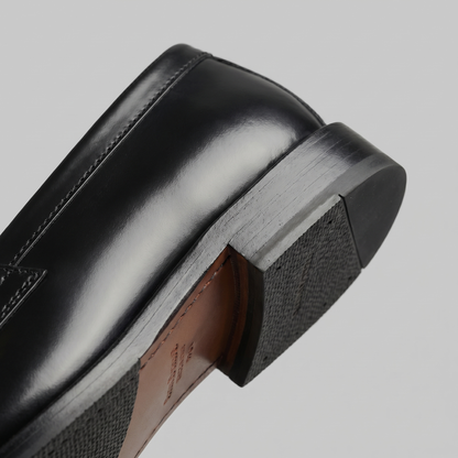 Men's Leather-Look Penny Loafers, Slip-On Shoes - view 5