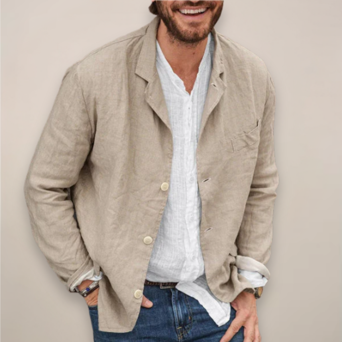 Men's Summer Blazer, Tailored Jacket