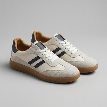 Men's Classic Retro Trainers, Lace-Up Sneakers - view 3