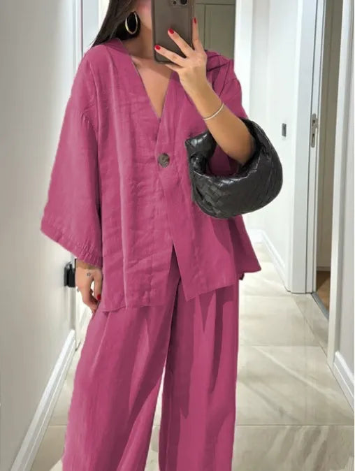 Betalia | Completo Comodo di Pantaloni e Camicia