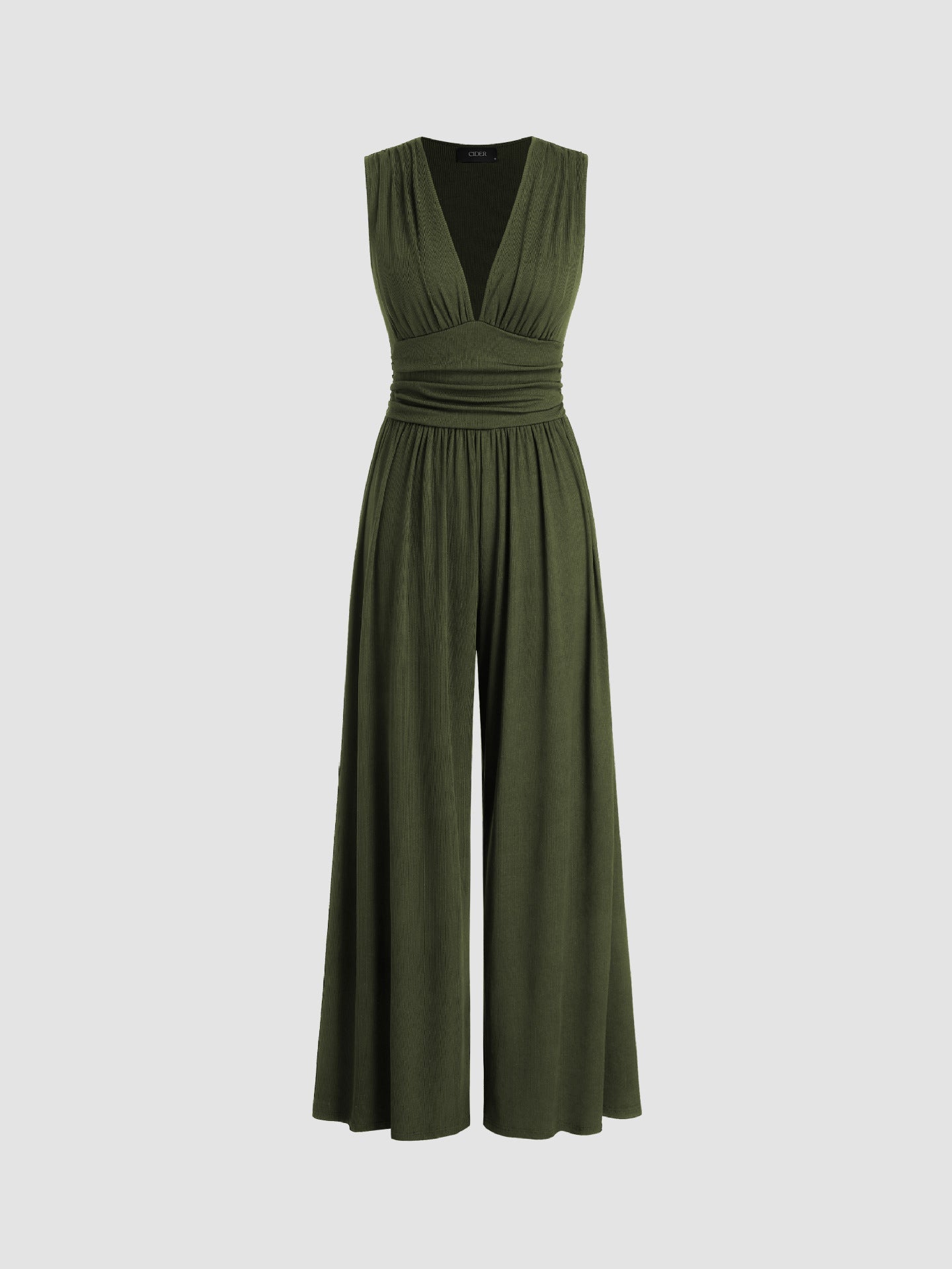 Ondria Army Green jumpsuits - front view