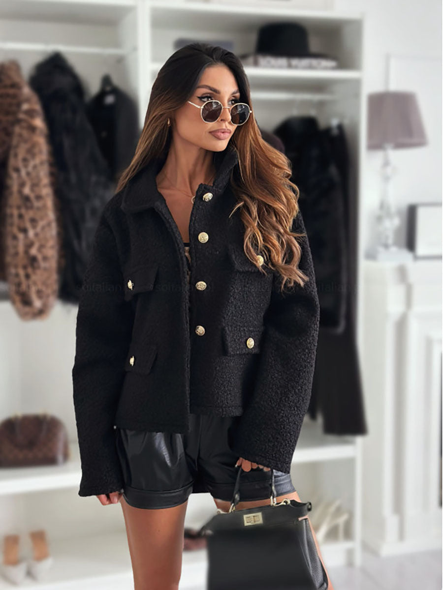 Women's Boucle Jacket, Zip-Up - view 4