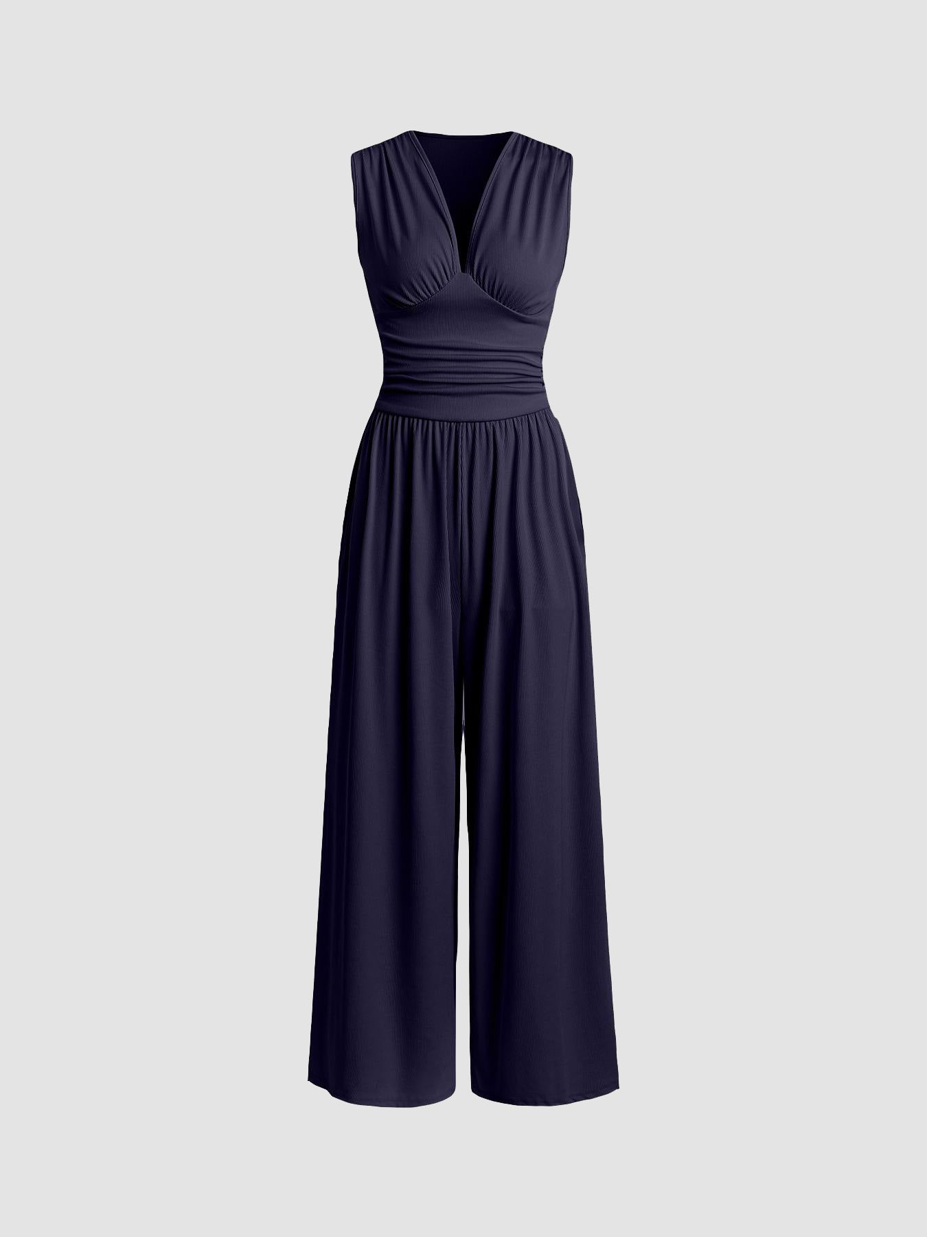 Ondria Navy jumpsuits - front view