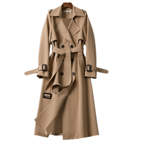 Women's Vintage Trench Coat, Belted Classic