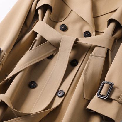 Women's Vintage Trench Coat, Belted 2 - view 6
