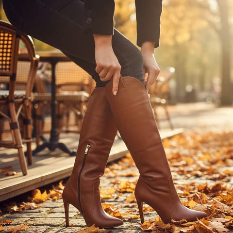 Robbie | Elegant High-Heeled Boots