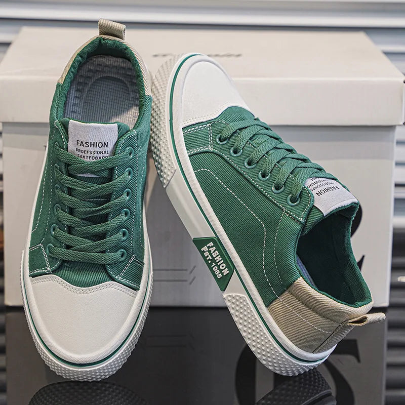 Men's Classic Trainers, Lace-Up Sneakers - view 2