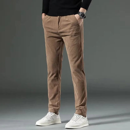 Men's Slim Fit Tapered Dress, Knitted - view 10