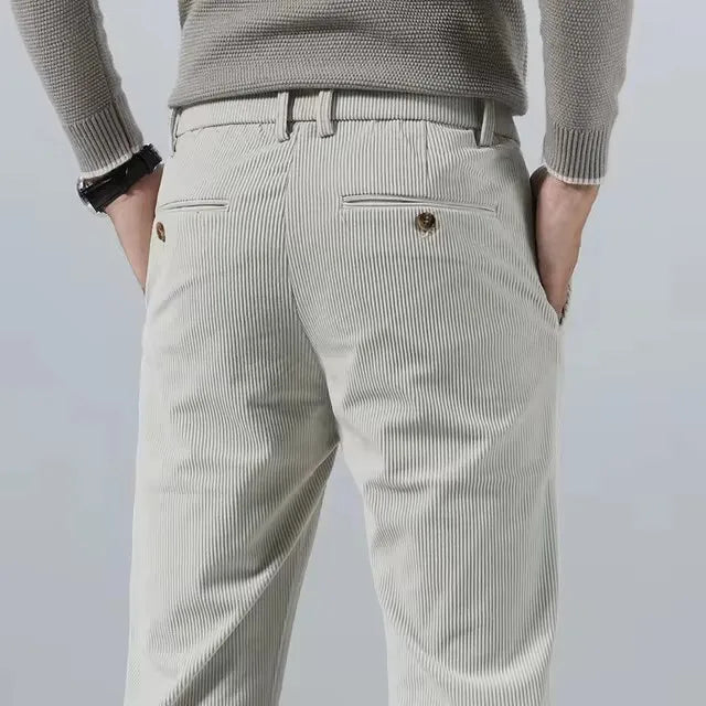 Men's Slim Fit Tapered Dress, Knitted - view 5