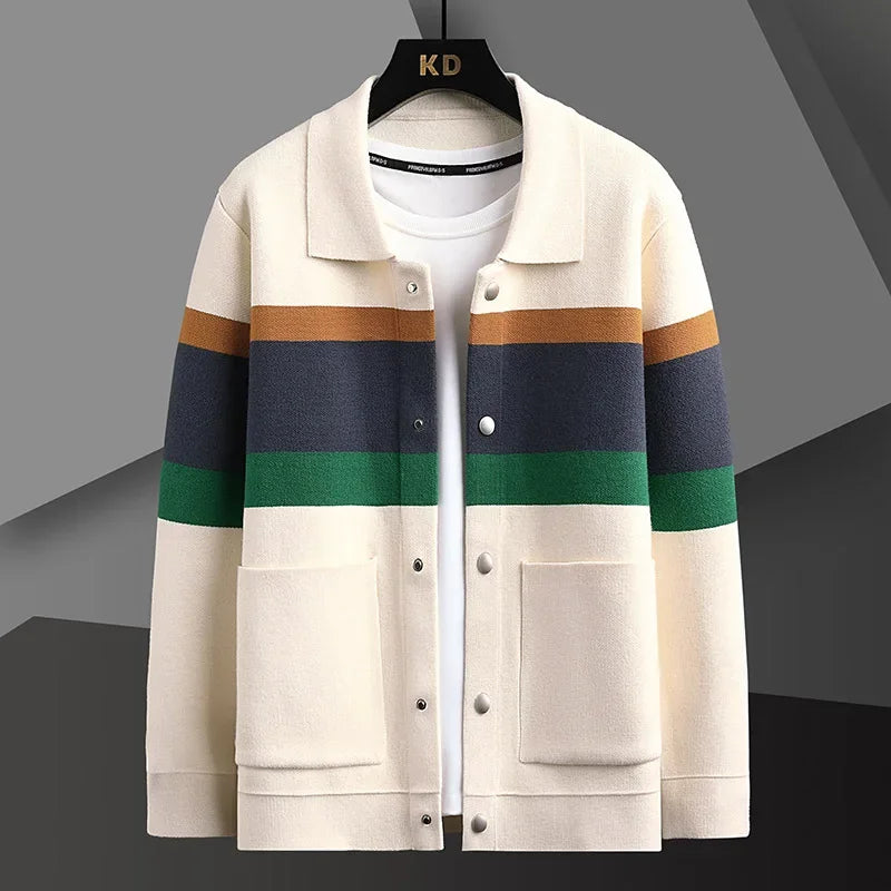 Men's Button Cardigan, Knitted