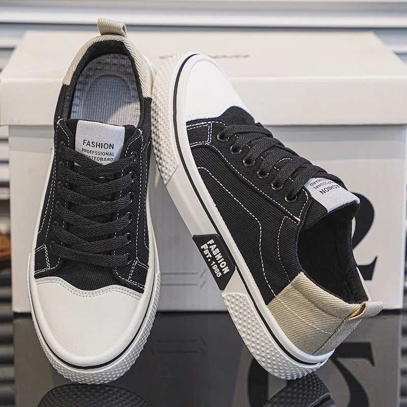 Men's Classic Trainers, Lace-Up Sneakers - view 4