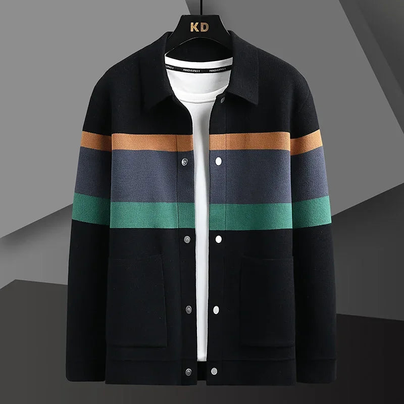 Men's Button Cardigan, Knitted - view 4