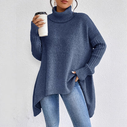 Mervienne | Knit Sweater Turtleneck Oversized Cashmere-Blend