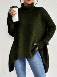 Mervienne | Knit Sweater Turtleneck Oversized Cashmere-Blend