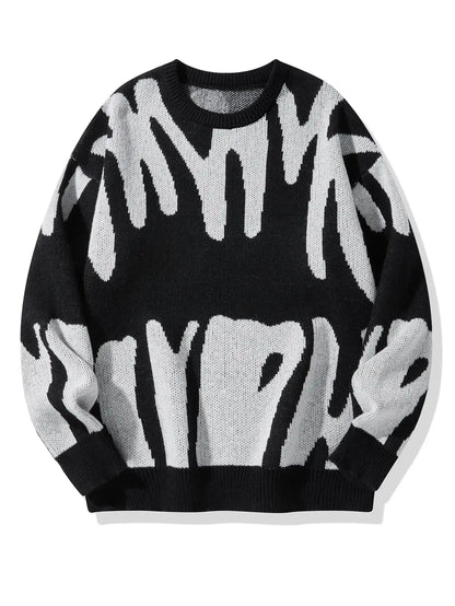Men's Oversized Wool-Blend Jumper, Knitted Sweater - view 3