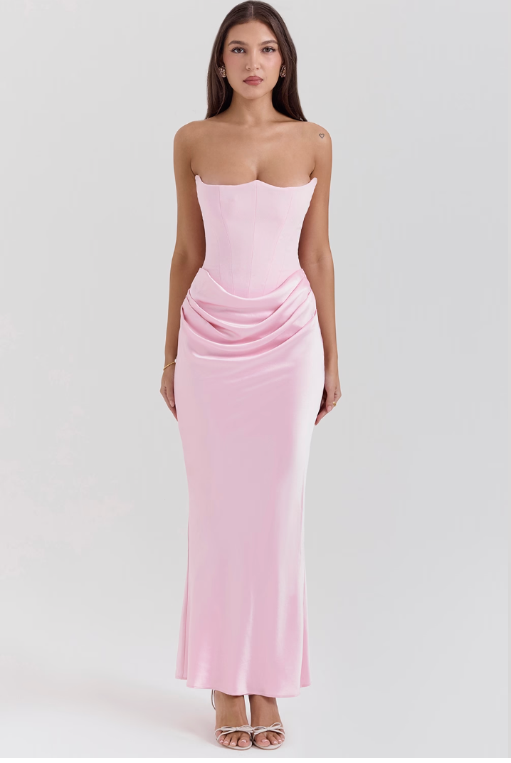 Shayla | Elegante Abito Maxi Senza Maniche in Stile Corsetto